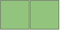 Two green boxes of nearly identical shades